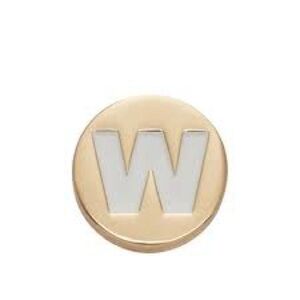 Crocs Jibbitz “W” Gold Letter Charm